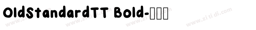 O1dStandardTT Bold字体转换
